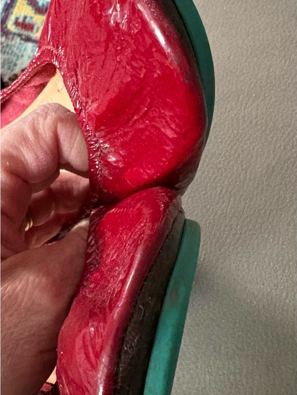 Like New Tieks Ruby Red Patent Leather Ballet Flats - Picture 5 of 5